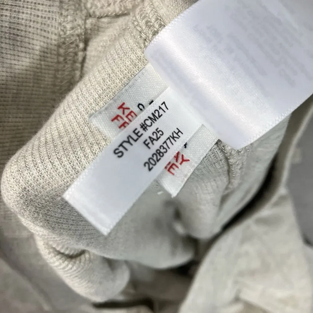 J.Crew Jacquard Rib Knit Jogger Pants Mens L Gray Cotton Lounge Athleisure